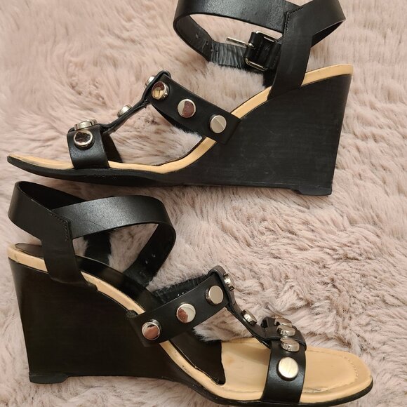 Balenciaga Black Sandals with Studs Size 8 - Picture 2 of 6